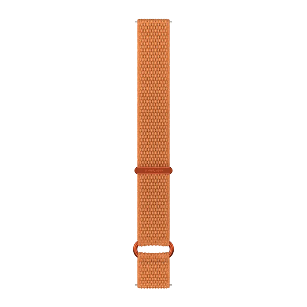 Nylonový øemínek se suchým zipem Polar, 22 mm - Oranžová - M-L