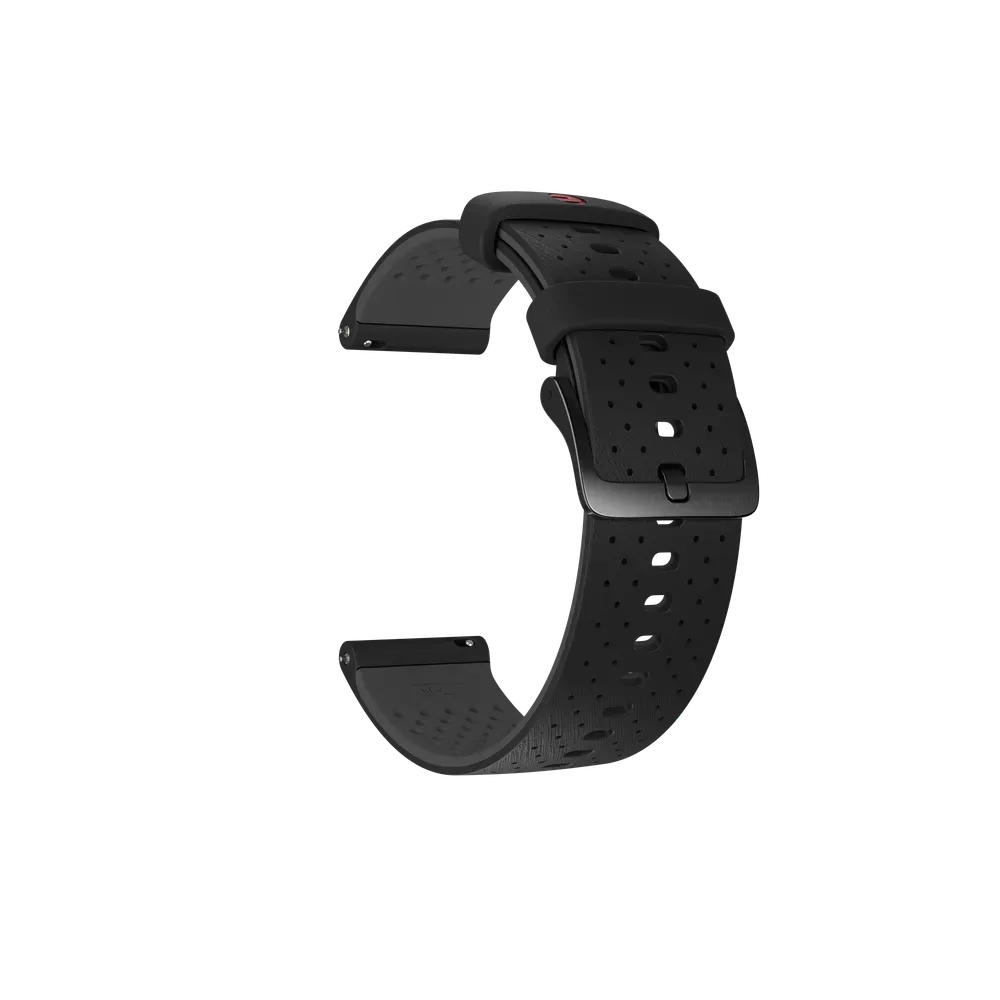 Silikonový øemínek Polar, 22 mm - Night Black - S-L