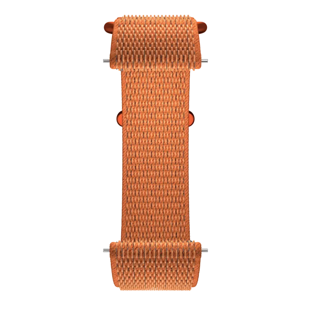 Nylonový øemínek se suchým zipem Polar, 22 mm - Oranžová - M-L